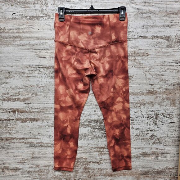 Athleta Elation legging Coral Floral Women Size Small Workout Gym Yoga Tight - Picture 2 of 8